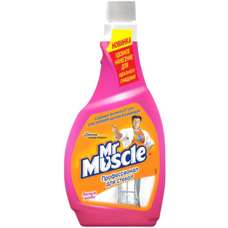 Засіб для миття скла MR.MUSCLE лісові ягоди, без розпилювача, 500мл